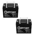 Mighty Max Battery 12V 35AH SLA INT Battery Replaces EJ Model 34B Sabre - 2 Pack ML35-12INTMP227